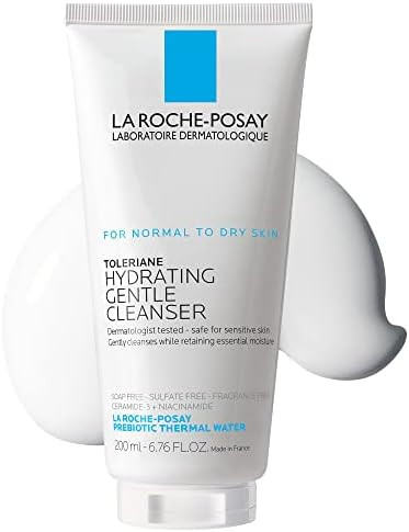La Roche-Posay Toleriane Hydrating Gentle Face Cleanser, Daily Facial Cleanser with Niacinamide a... | Amazon (US)