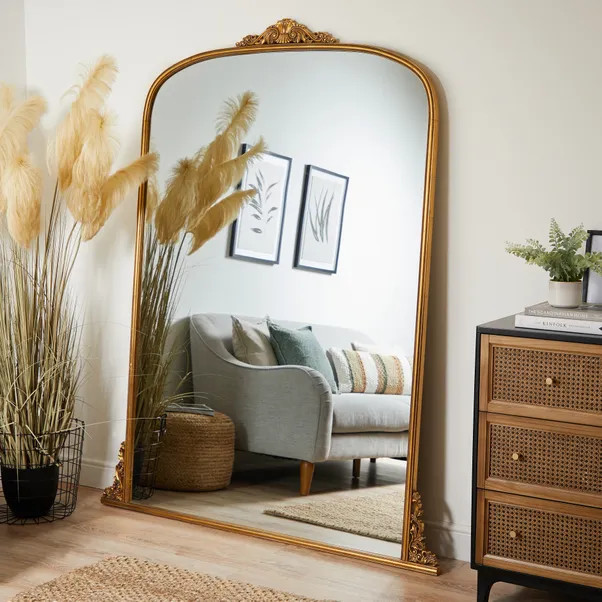 Pretty Boho Curved Full Length Leaner Mirror | Dunelm (migrated)