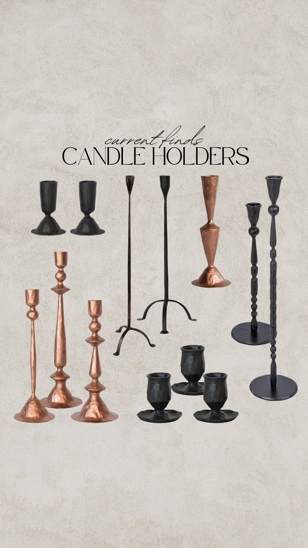 Tapered candle holder, candlesticks, candlestick holder, iron candle holder, copper candle holder, black tall candle holder, black candle holderr

#LTKHome #LTKSaleAlert #LTKFindsUnder50

#LTKSaleAlert #LTKFindsUnder50 #LTKHome