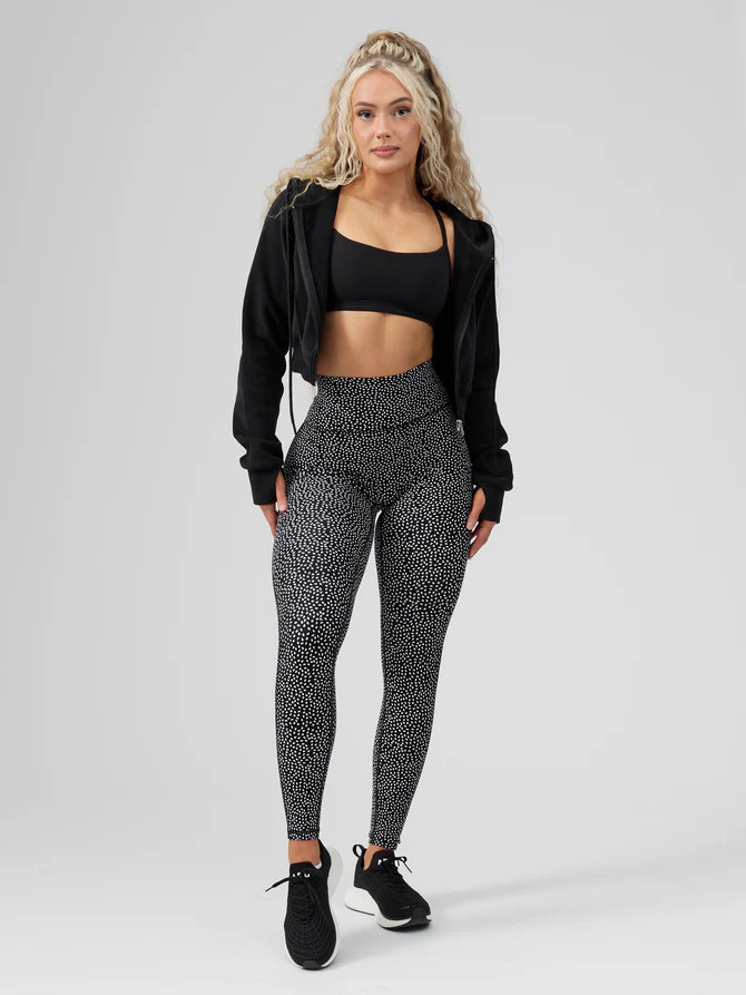 Legacy Legging - Black Bossy Print | Buffbunny