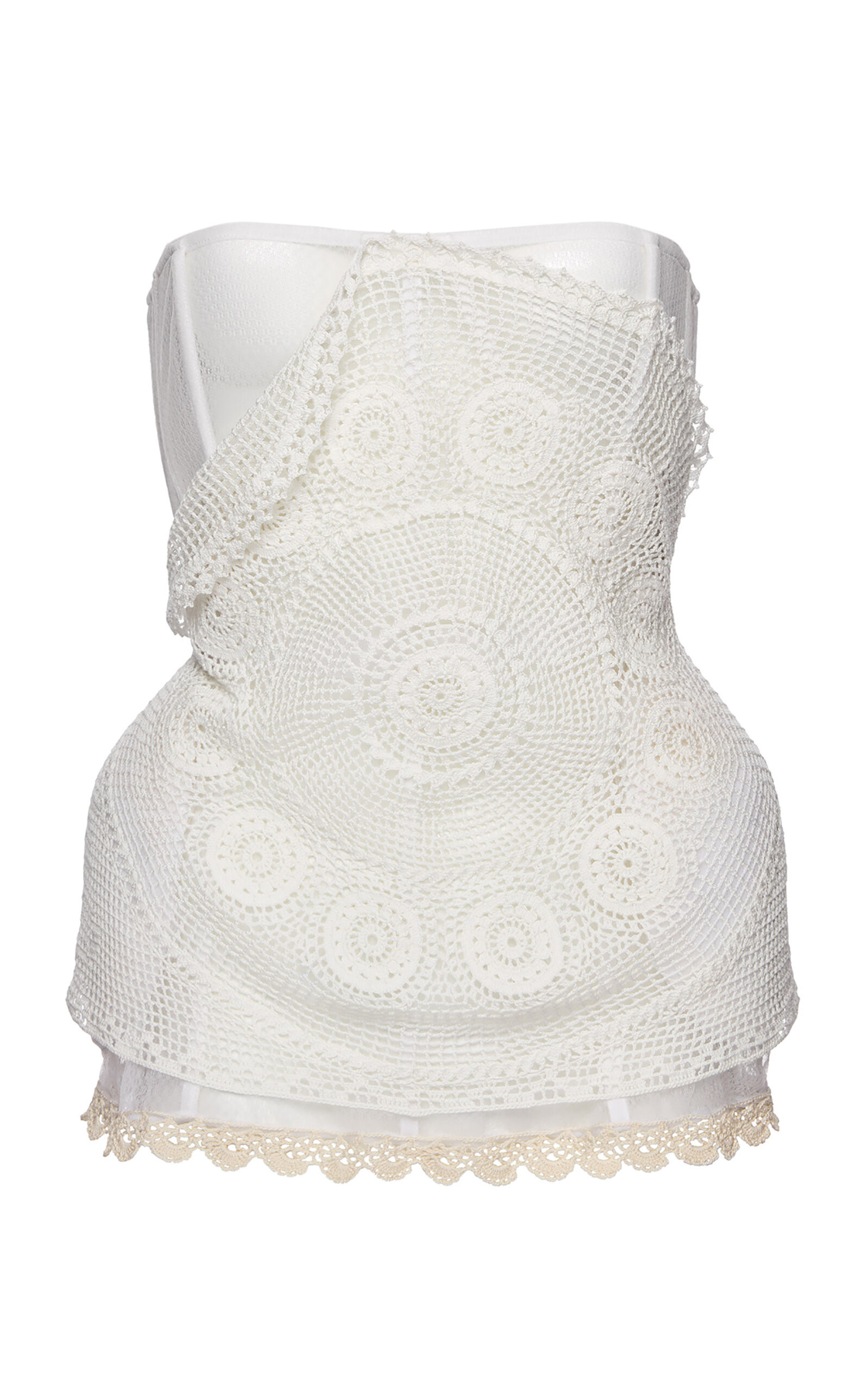 Cotton Crochet Corset Top | Moda Operandi (Global)