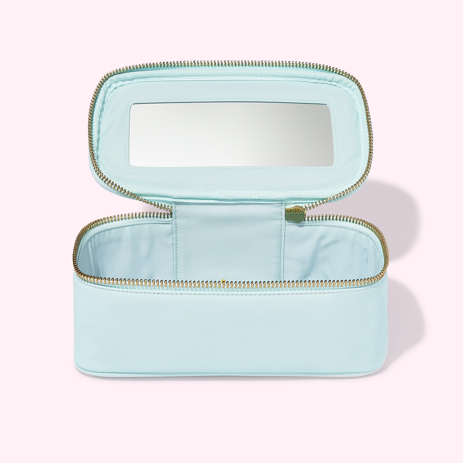 Textured Open Top Mirror Personalized Pouch | Stoney Clover Lane | Stoney Clover Lane