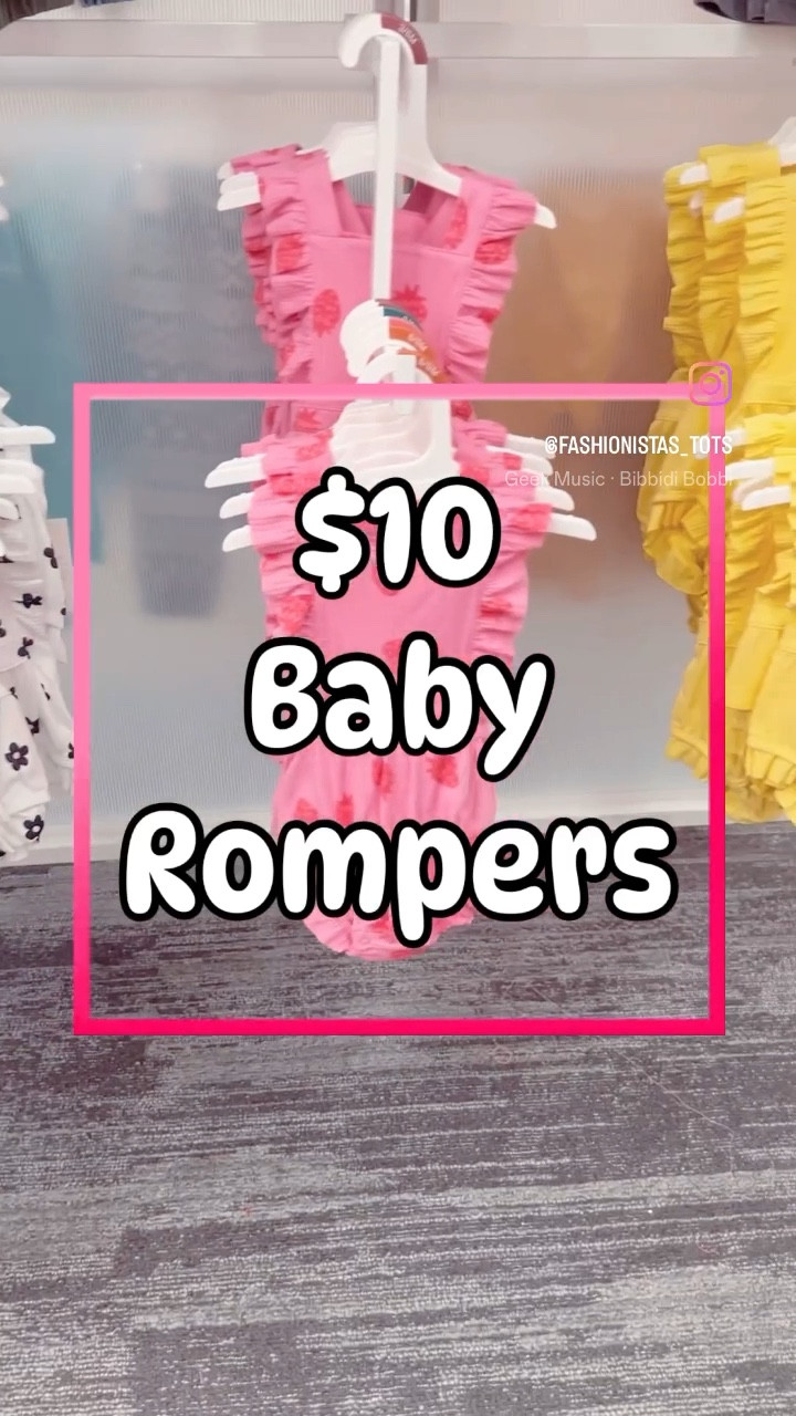 These adorable baby rompers are back at Target! They are priced at $10 and come in size Newborn-24 Months 💕 

3 styles available 



•

•
Cat and Jack baby style fashion finds baby girl trends new summer style hot days stay cool rompers baby shower gift ideas new baby first time mom

#LTKbaby #LTKkids