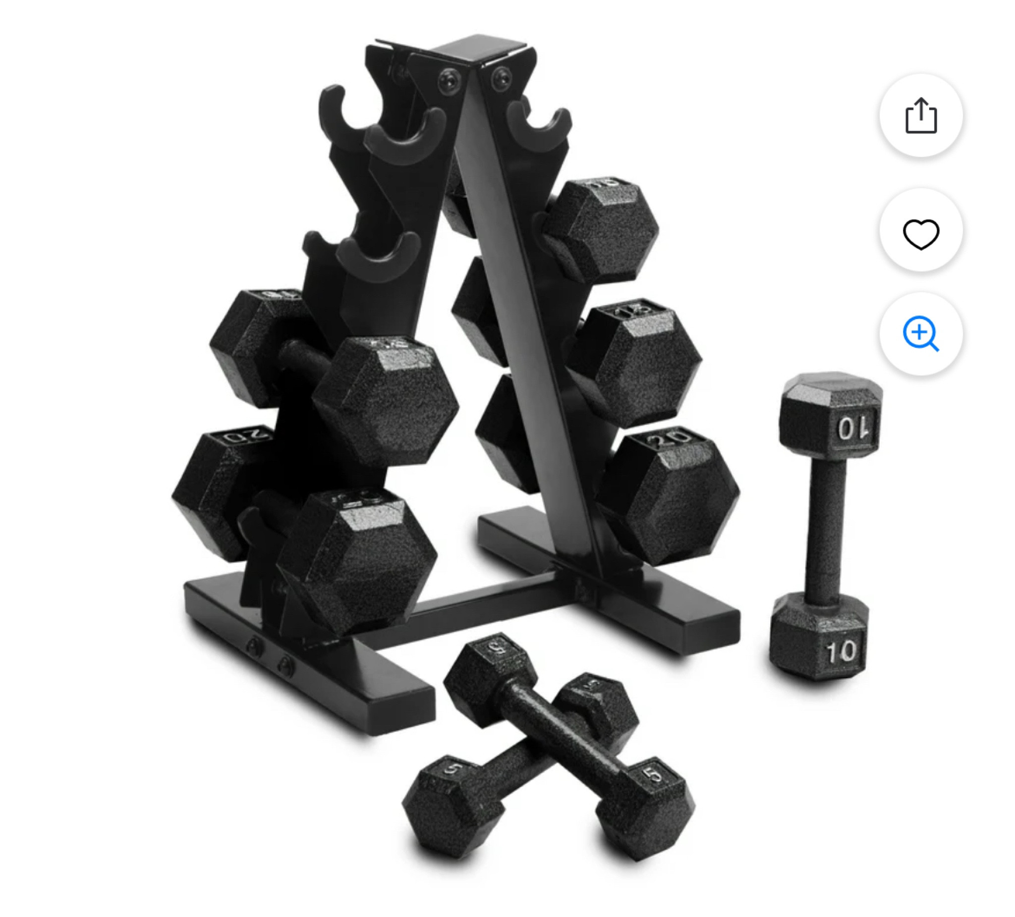 Dumbbell sets for my online fitness programs. Walmart and target options. 