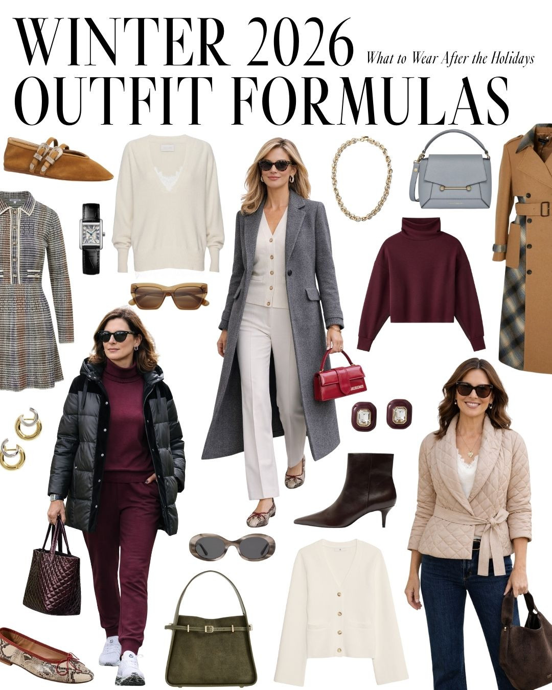 January Outfit Formulas ❄️

Post-holiday style made easy. These January outfit formulas are all about looking polished, cozy, and put-together without overthinking it. From soft knits and tailored bottoms to elevated denim, one-and-done sets, and chic athleisure, these looks are designed for real life—errands, coffee runs, meetings, and everything in between.

Save this post for everyday winter outfit inspiration and tap to shop each formula you’ll wear on repeat all month long. ✨

#LTKStyle #LTKWinter #JanuaryOutfits #OutfitFormulas 

 #LTKdayinmylife #LTKootd #LTKOver40