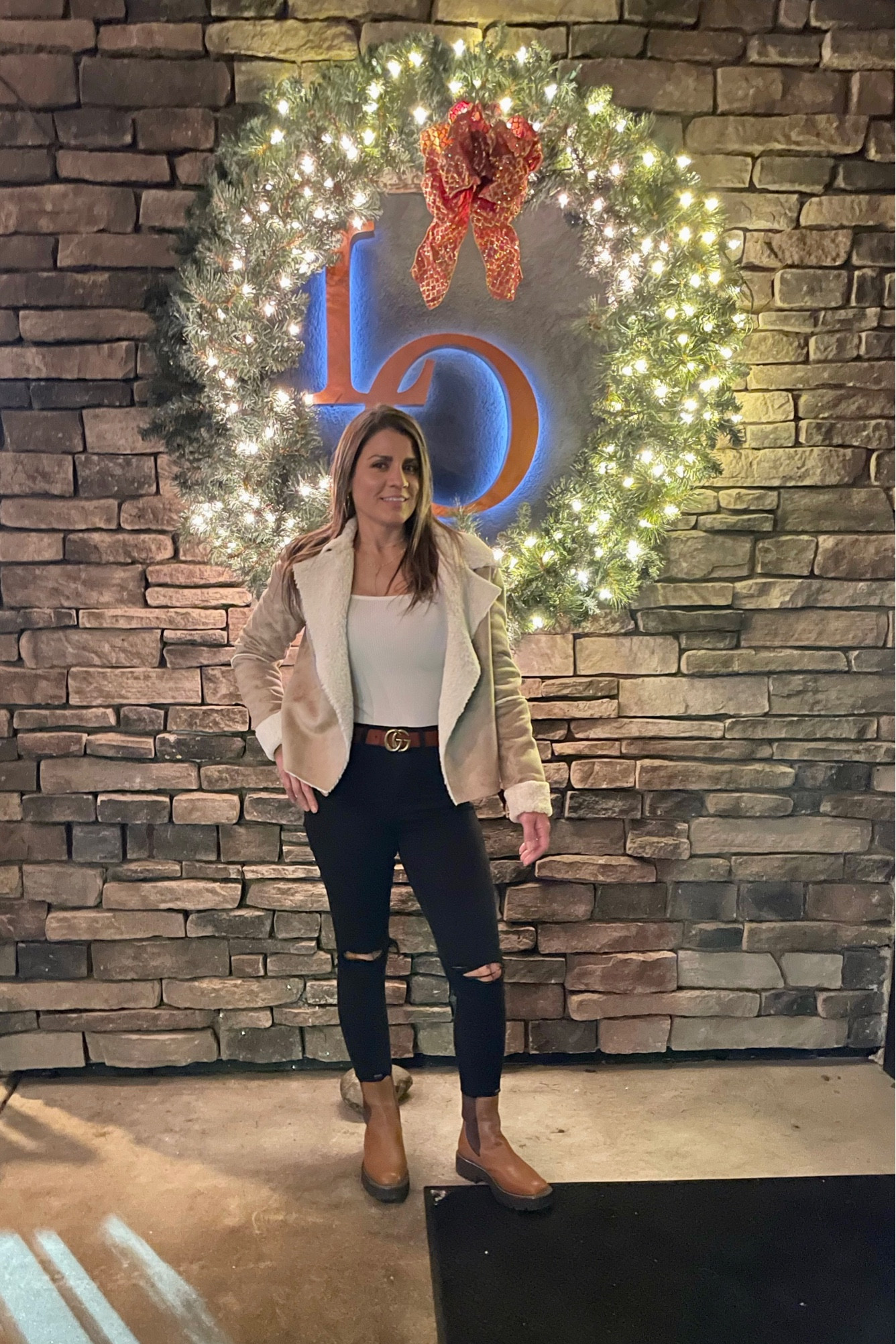 Birthday Dinner // Casual Outfit // Date Night Outfit, Topshop High Waist Jeans, A New Day Bodysuit, Sam Edelman Laguna Boots, Uncommon James Jewelry, Sparklbands Louis Vuitton watchband (use code Wellstyled10 for 10% off)

#LTKsalealert #LTKunder100 #LTKunder50