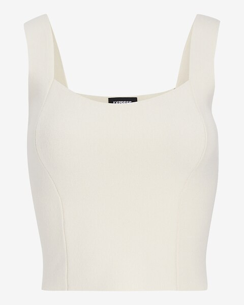 Scoop Neck Sleeveless Sweater Tank | Express