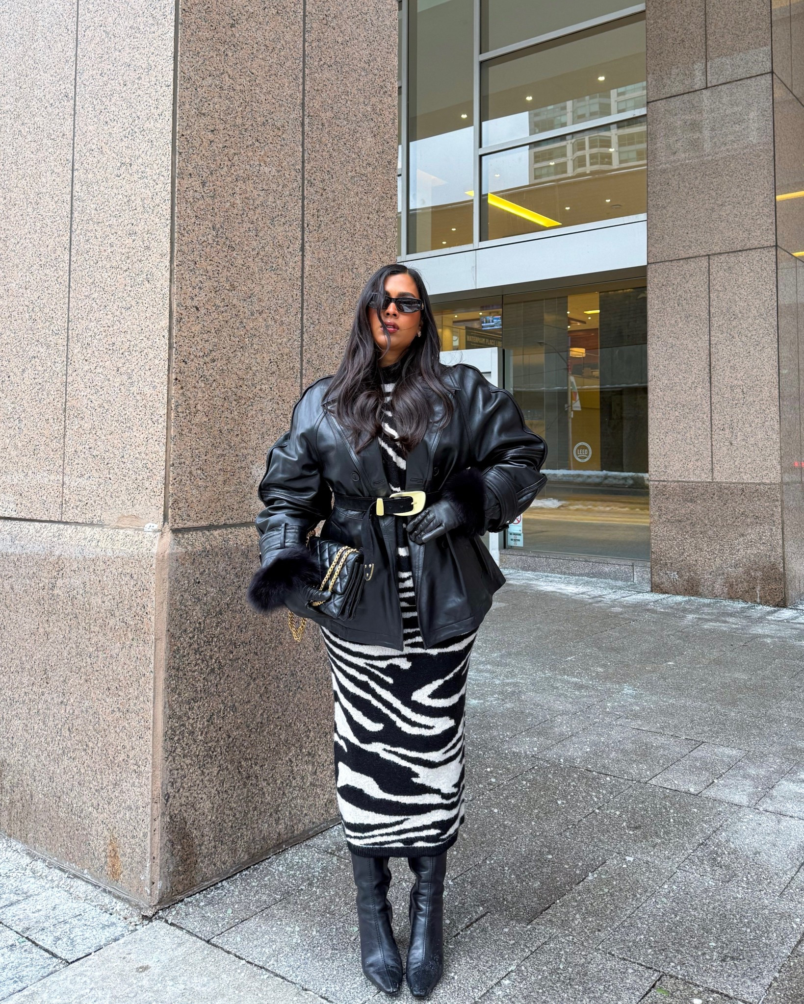 Always hot. Always chic 
Curve friendly outfit for sure 

Jacket - wearing 40
Matching set. Top in small. Skirt in medium (but small fit too as it’s super stretchy)
Belt - s/m

#LTKwinter #LTKstyletip #LTKcurves