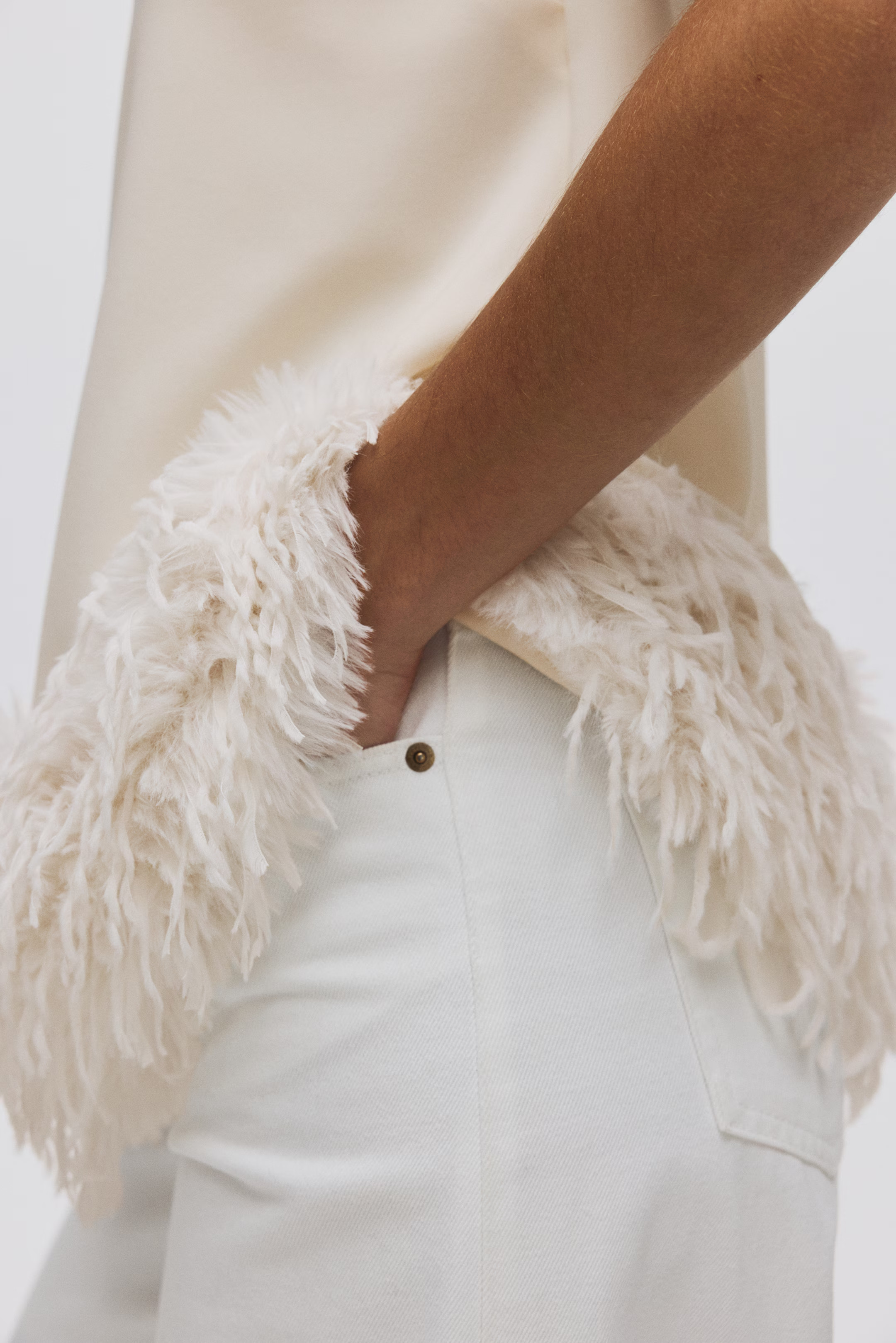 Fringe-Trimmed Top | H&M (US + CA)