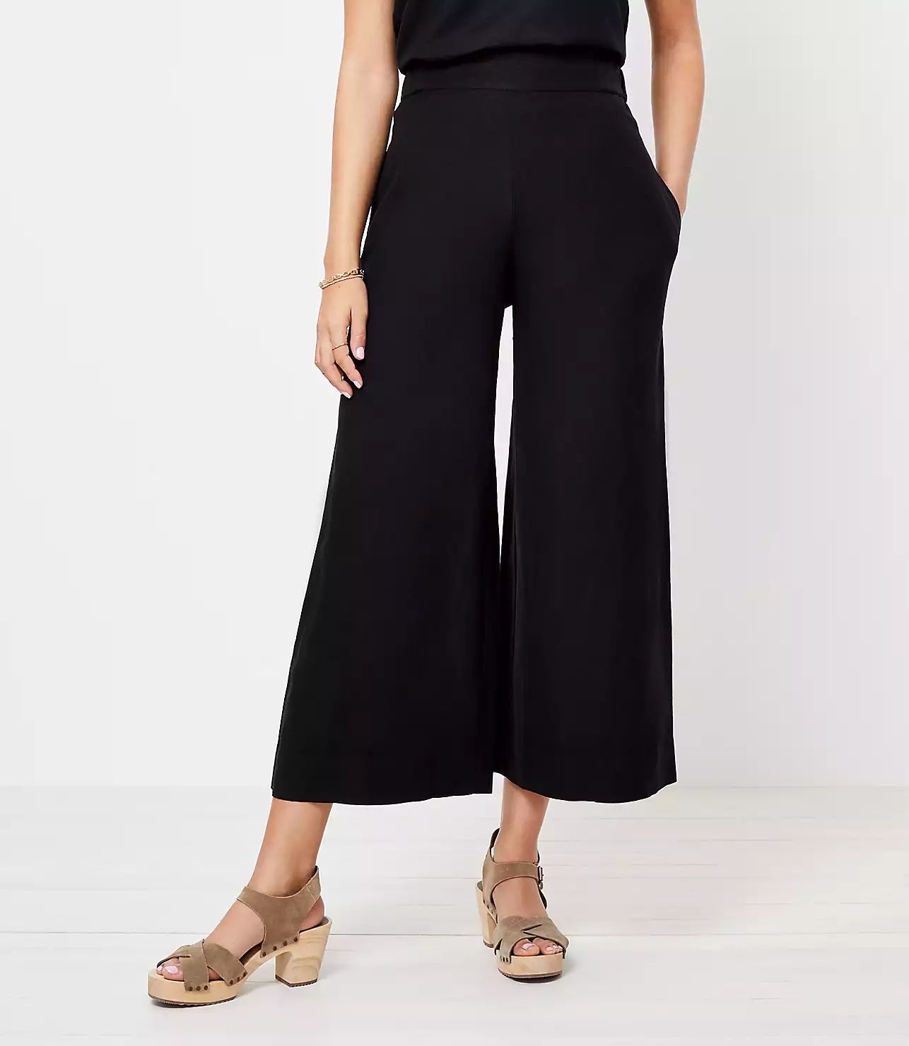 LOFT Beach Wide Leg Pants | LOFT