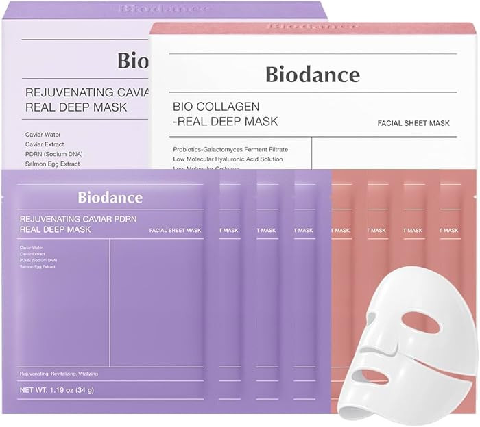 BIODANCE Luxury Holiday Duo: Caviar PDRN & Bio Collagen Real Deep Overnight Gel Mask for Plumping... | Amazon (US)