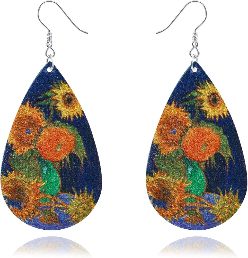 SmileBelle Beach Earrings, Sunflower Earrings for Women Boho Earrings as Beach Jewelry, Flower Ea... | Amazon (US)