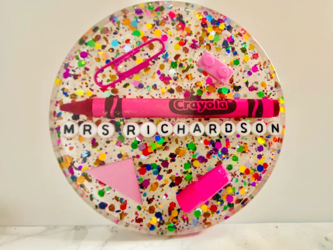 Personalized Teacher Gift, Teacher Name Gift, Teacher Appreciation Gift, Custom Coaster, Gift for... | Etsy (US)