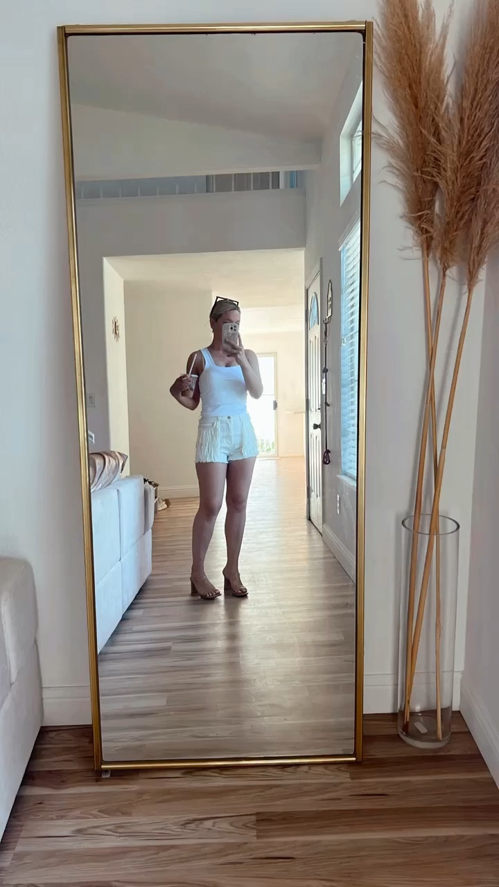 back at it 🤌🏽🦋  #ltkunder25 #walmartfashion #fringeshorts #neutrals #basics #beigeaesthetic 

#LTKFestival #LTKsalealert #LTKfindsunder50