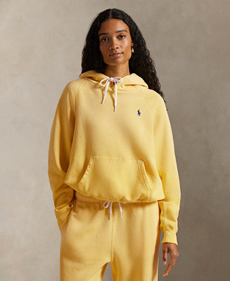 Polo Ralph Lauren Women's Shrunken Fit Fleece Hoodie Sweatshirt - Macy's | Macy's