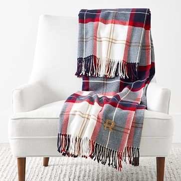 Italian Plaid Throw Blanket | Mark and Graham