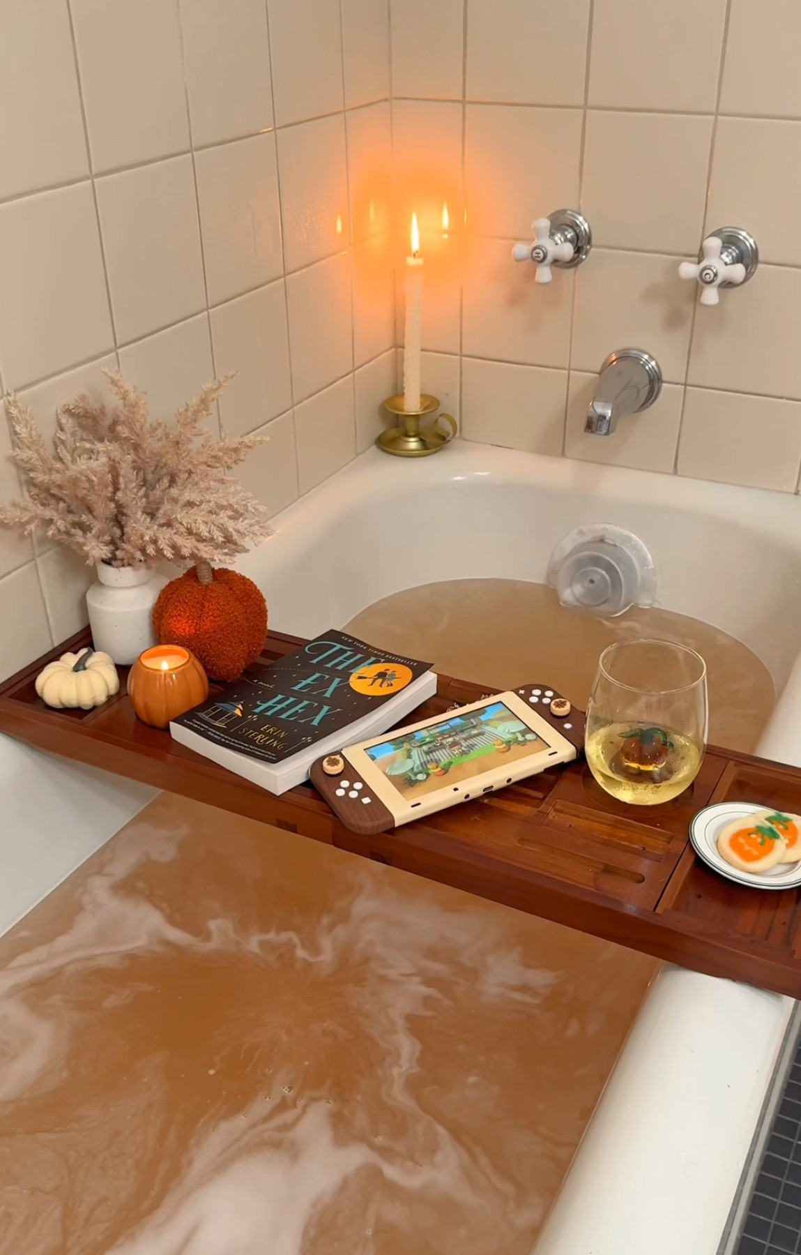 getting some super cozy bath time 💆‍♀️🤎

#bath #bathbomb #shower #bathcaddy #candle #selfcare #home #homedecor #bathroom 

 #LTKselfcare #LTKHome