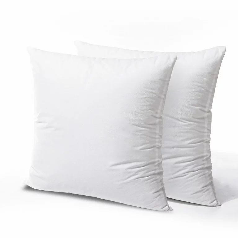Phantoscope 20" x 20" Polyester Throw Pillow Insert, 2 Count | Walmart (US)
