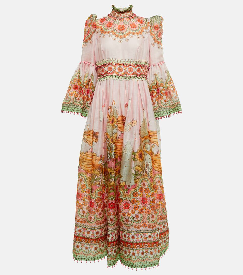Kaleidoscope silk and linen gown | Mytheresa (US/CA)