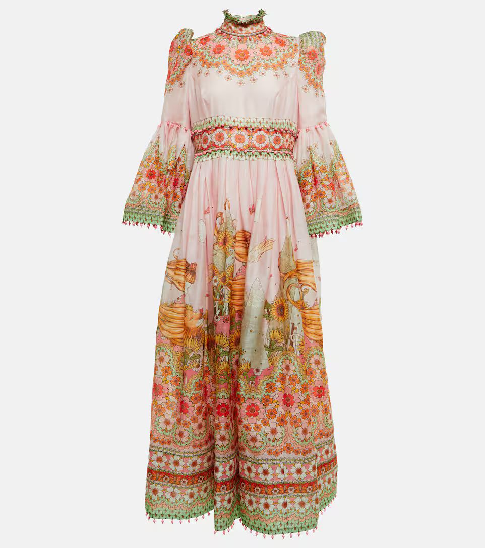 Kaleidoscope silk and linen gown | Mytheresa (US/CA)