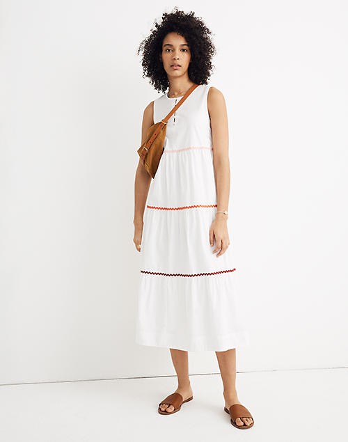 Rickrack Cattail Tiered Dress | Madewell