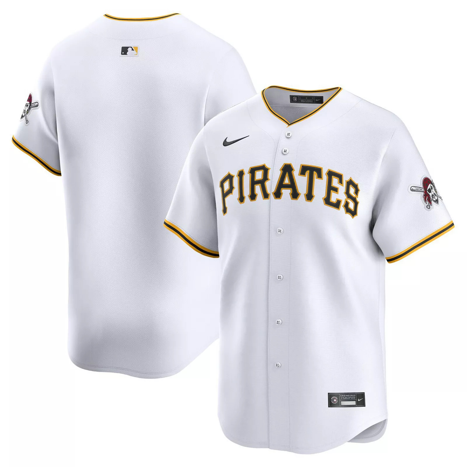 Men's Nike White Pittsburgh Pirates Home Limited Jersey, Size: Medium | Kohl's