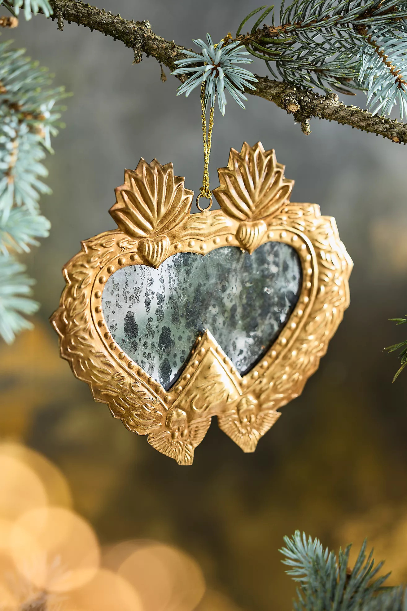 Double Heart Medallion Ornament | Anthropologie (US)