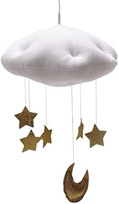 BESTOYARD Baby Nursery Ceiling Mobile Crib Mobile Clouds Moon Stars Ceiling Hanging Decorations K... | Amazon (US)