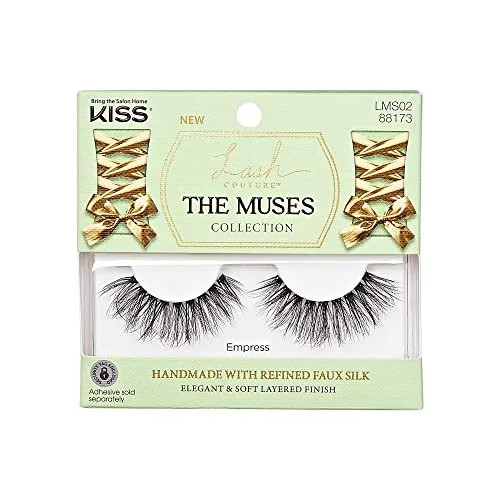 KISS Lash Couture The Muses Collection False Eyelashes - Empress, Black, Rounded, Doe-Eyed, Refin... | Walmart (US)