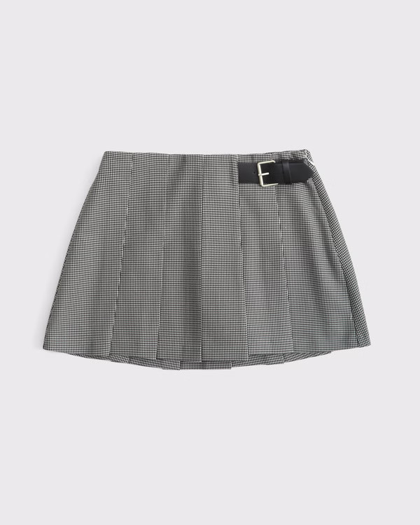 Women's Hardware Pleated Wrap Mini Skort | Women's New Arrivals | Abercrombie.com | Abercrombie & Fitch (US)
