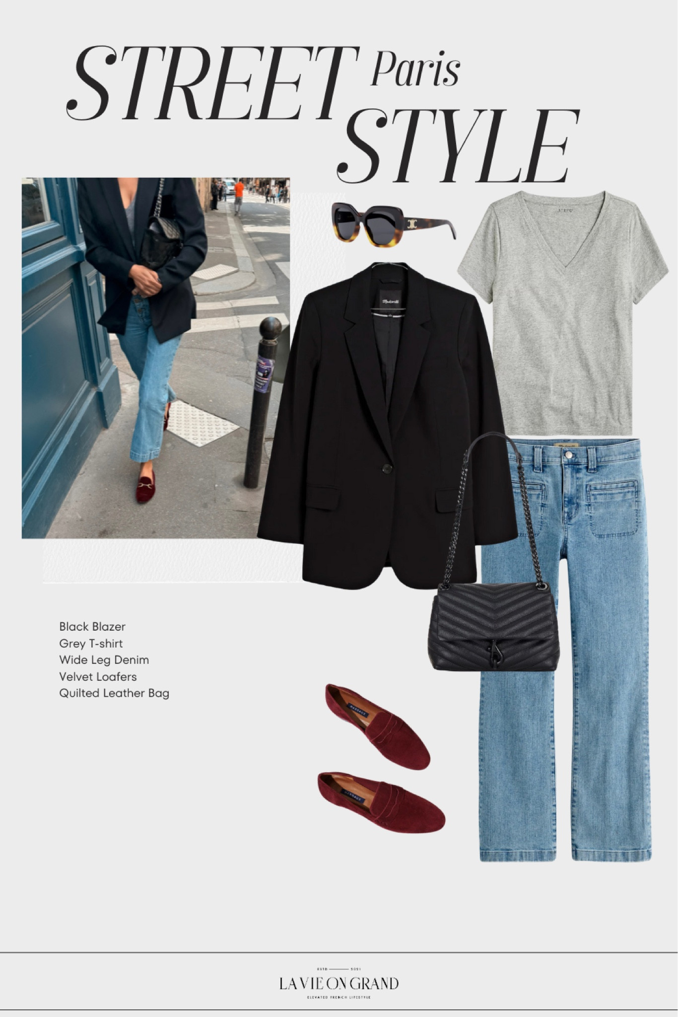 Paris street style inspiration 
Black blazer
Wide leg denim 
Loafers 
What to wear 

#LTKOver40 #LTKSeasonal #LTKStyleTip