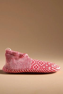 Bombas Diamond Fairisle Gripper Slippers | Anthropologie (US)