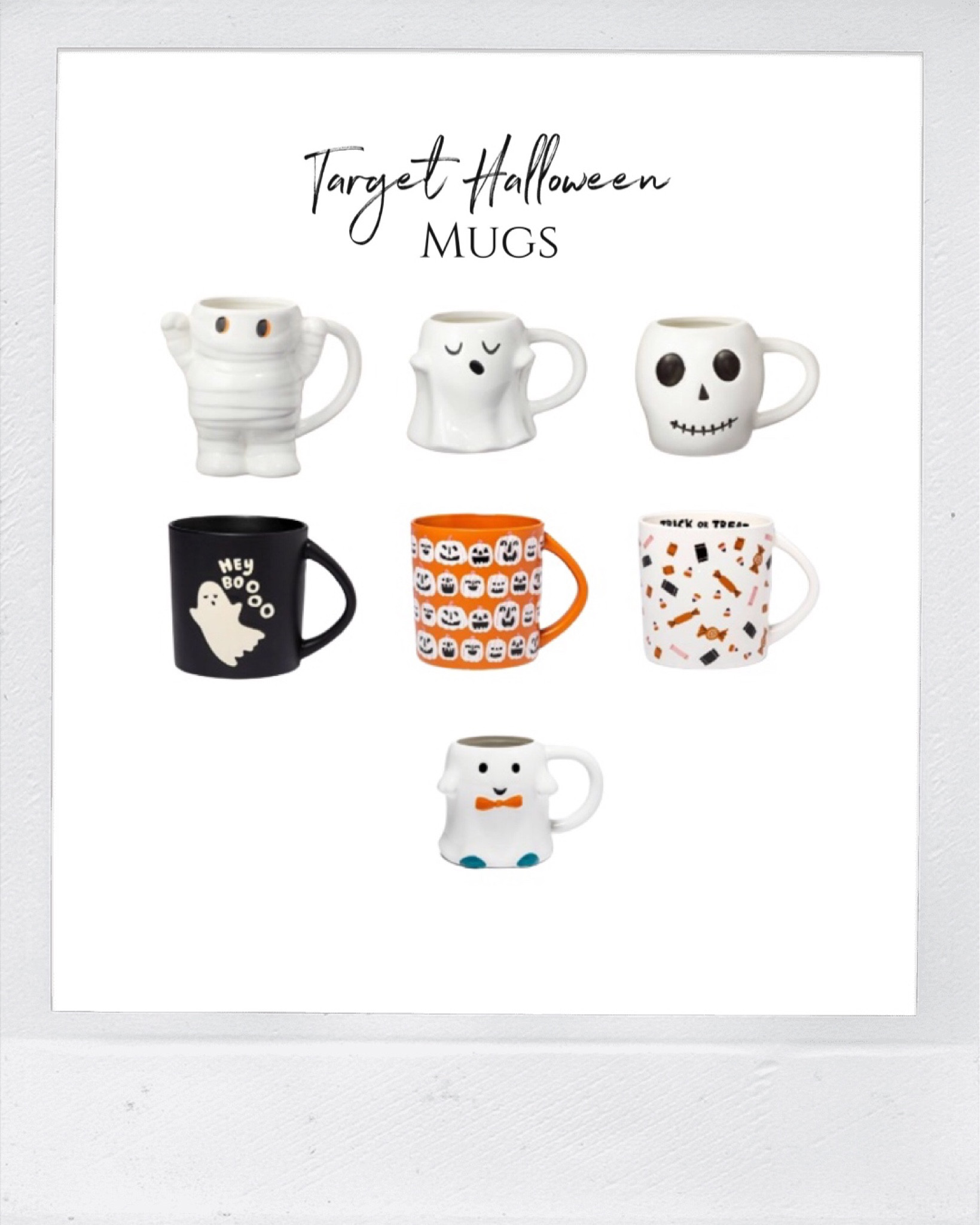 This year’s Target Halloween mugs that caught my eye. How cute are the ghost ones? 

#LTKHalloween #LTKhome #LTKSeasonal