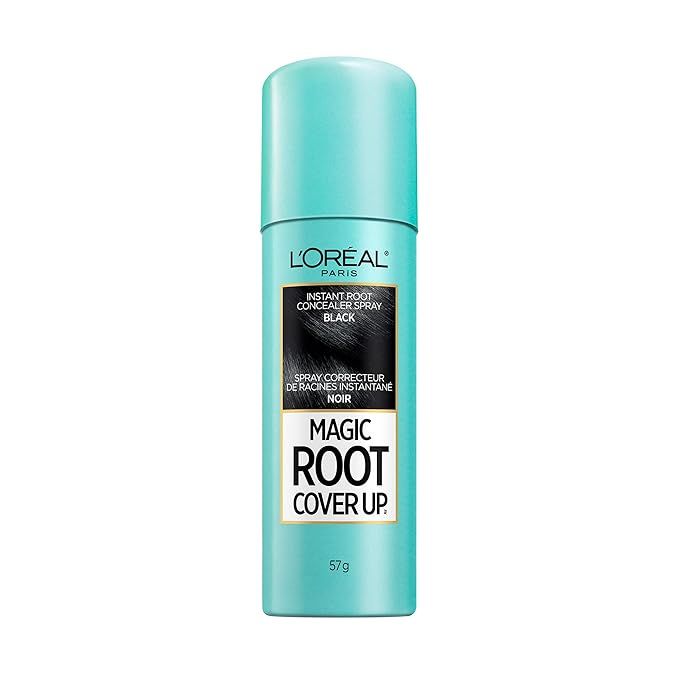 L'Oreal Paris Magic Root Cover Up Gray Concealer Spray Black 2 oz.(Packaging May Vary) | Amazon (US)