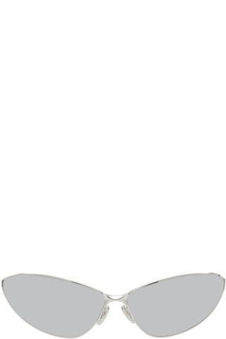 Silver Razor Cat Sunglasses | SSENSE