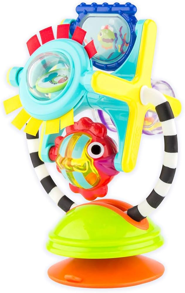 Sassy Fishy Fascination Station 2-in-1 Suction Cup High Chair Toy, Developmental Tray Toy for Ear... | Amazon (US)