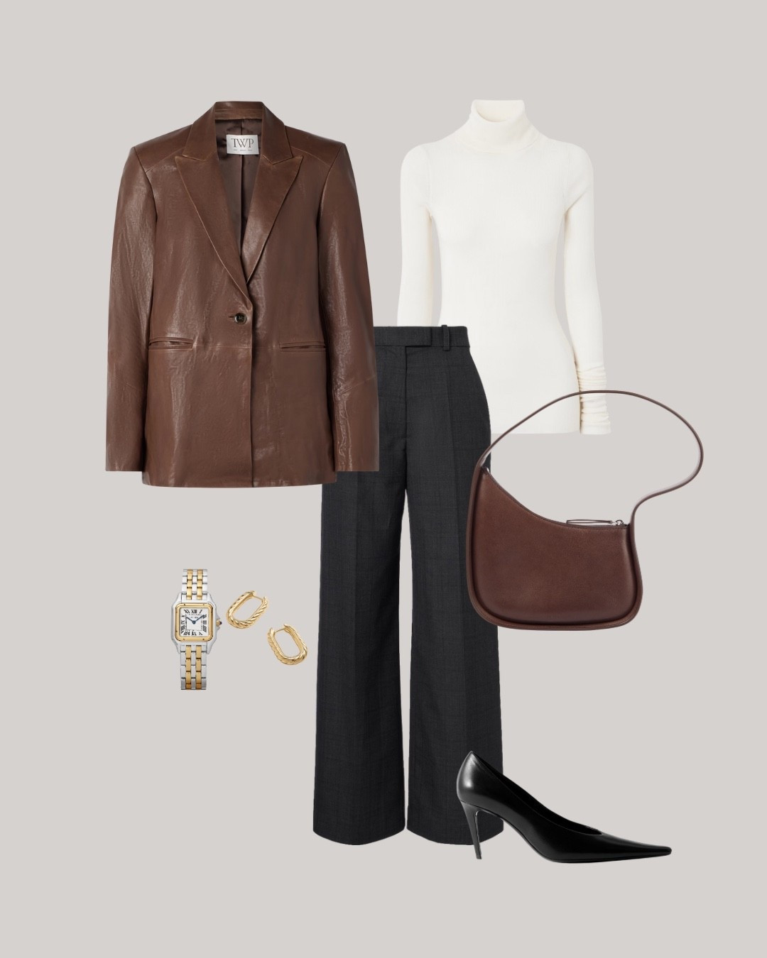 Coffee hues and clean cuts ☕️ This is an incredibly versatile look. Wear to work, coffee meetings or city errands. The Frankie Shop tailoring with The Row and Saint Laurent finishing touches. 

#LTKWorkwear #LTKStyleTip