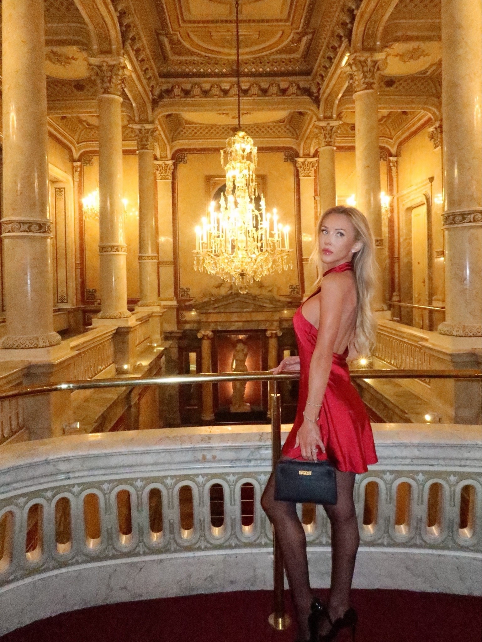 Red backless mini dress 




black top handle bag sheer black tights black pumps date night fancy outfit valentines girls night out

#LTKootd