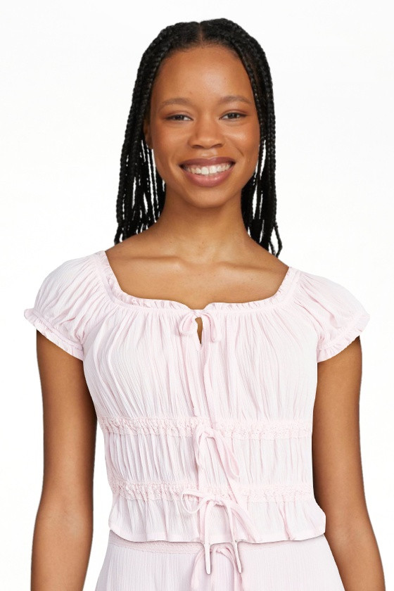 No Boundaries Puff Sleeve Peplum Top, Women’s XXS-XXL | Walmart (US)