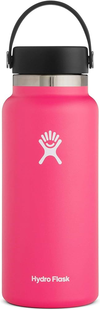 Hydro Flask Water Bottle - Stainless Steel & Vacuum Insulated - Wide Mouth 2.0 with Leak Proof Fl... | Amazon (US)