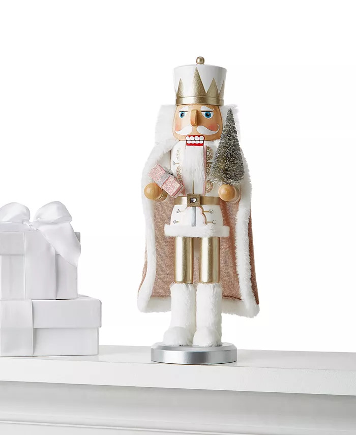 White Cape Nutcracker Holding Tree & Gift, Created for Macy's | Macys (US)