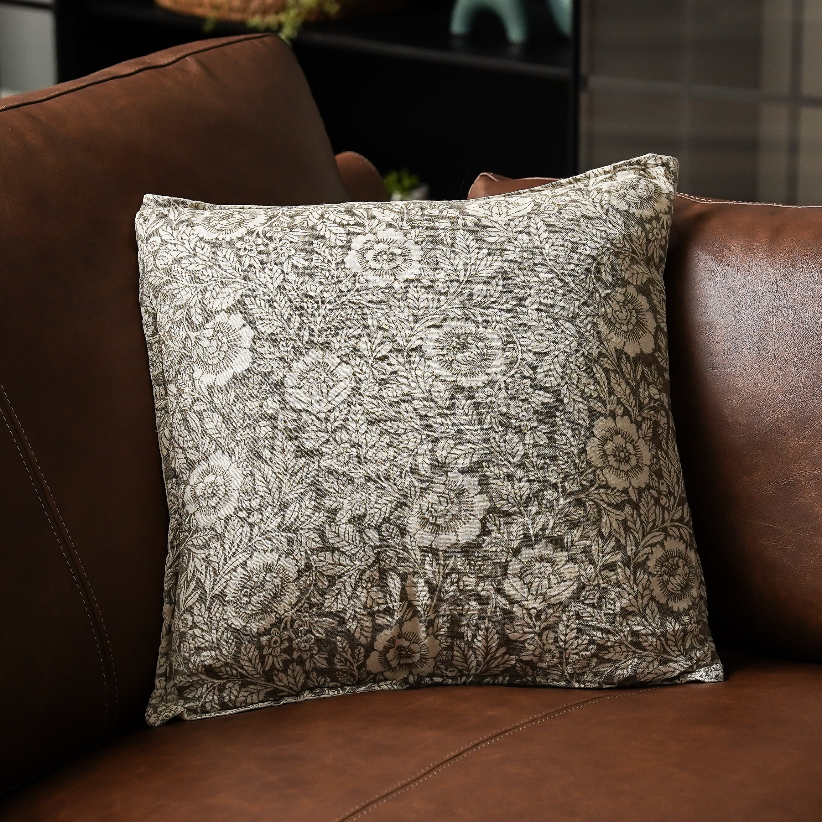 Floral & Leaf Pillow | MJHome
