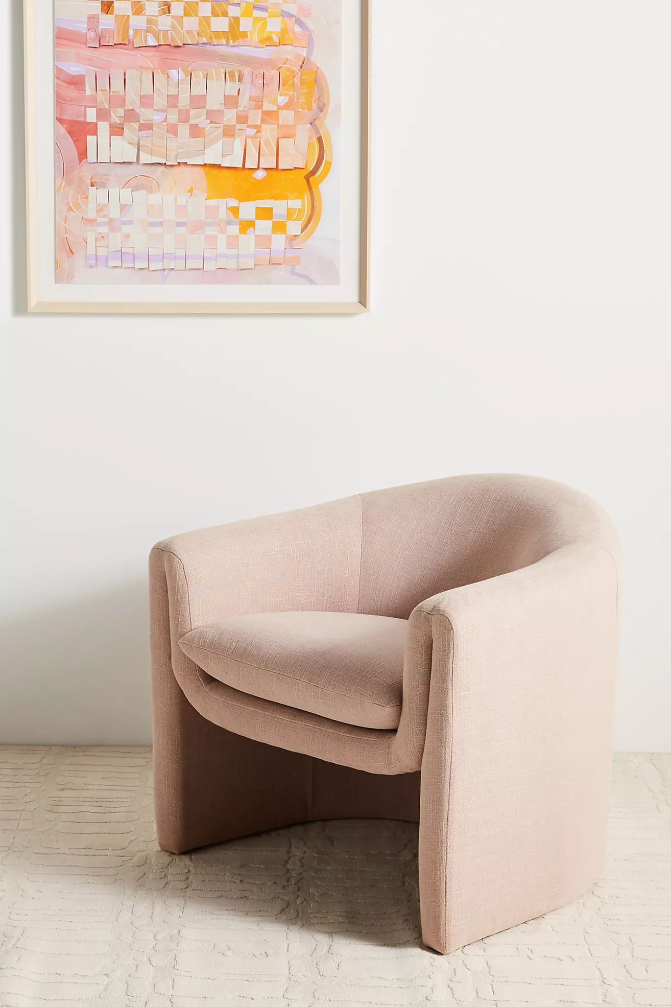 Valencia Linen Sculptural Chair | Anthropologie (US)