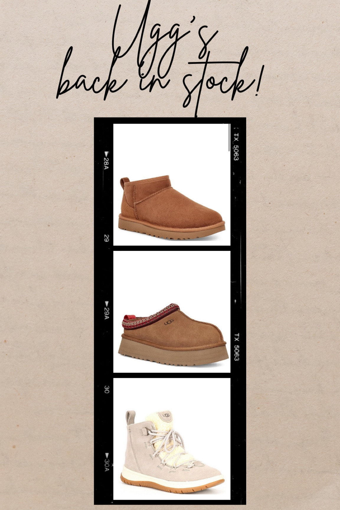 Ugg’s in stock!! 

This seasons most popular styles back in stock in all sizes! 

#ugg #trends #christmas 

#LTKshoecrush #LTKSeasonal #LTKHoliday