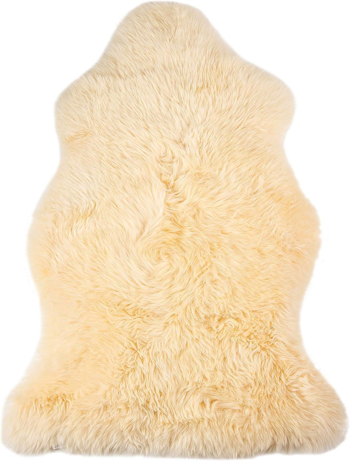 Natural Sheepskin Rug with Thick and Lush 2.5 Inch Pile | Hypoallergenic Sheep Fur Rug with Anti-... | Amazon (US)