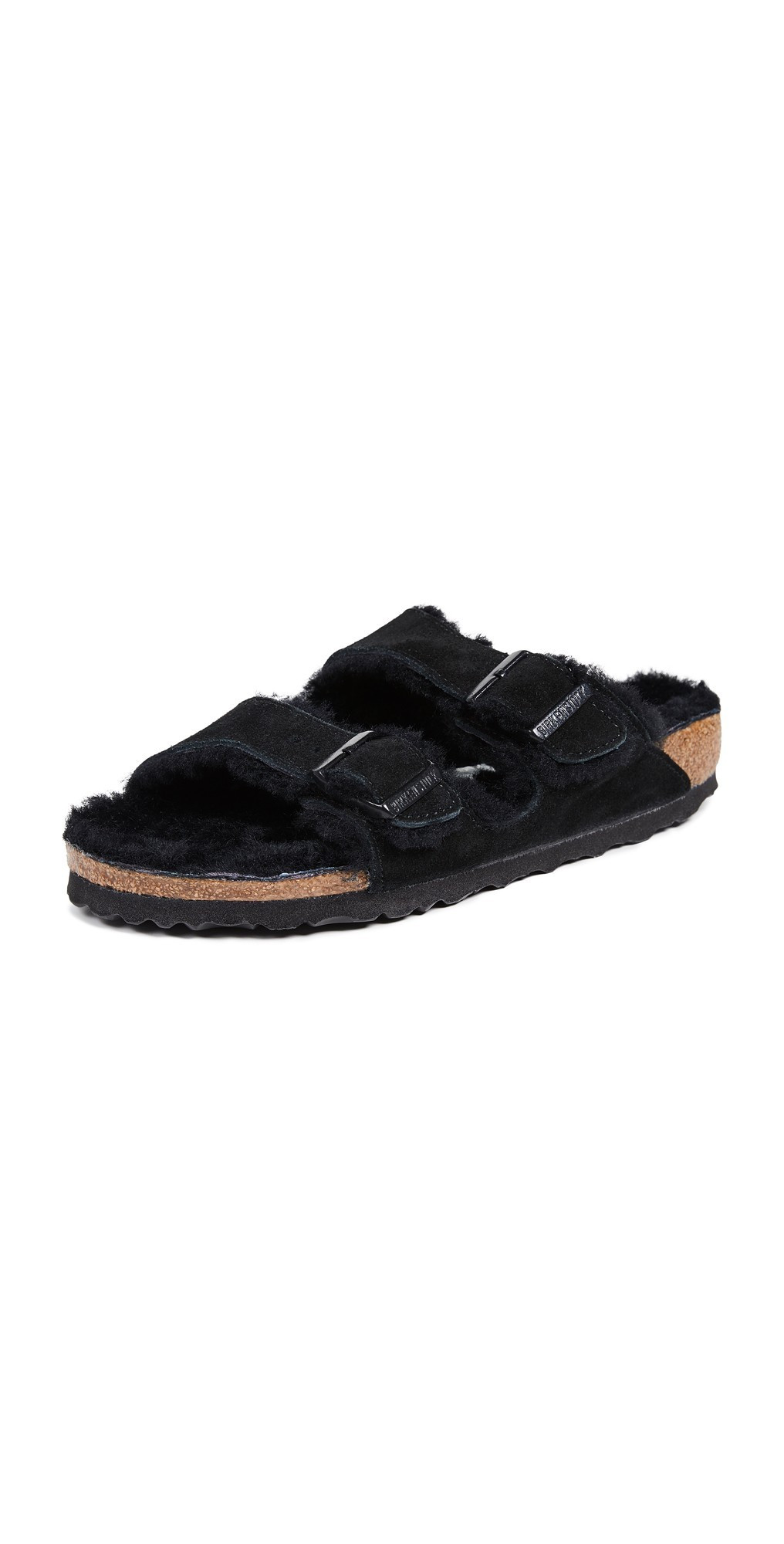Arizona Shearling Sandals, Birkenstock, Birkenstock Outift, Slippers, Shearling Slides, House shoes | Shopbop