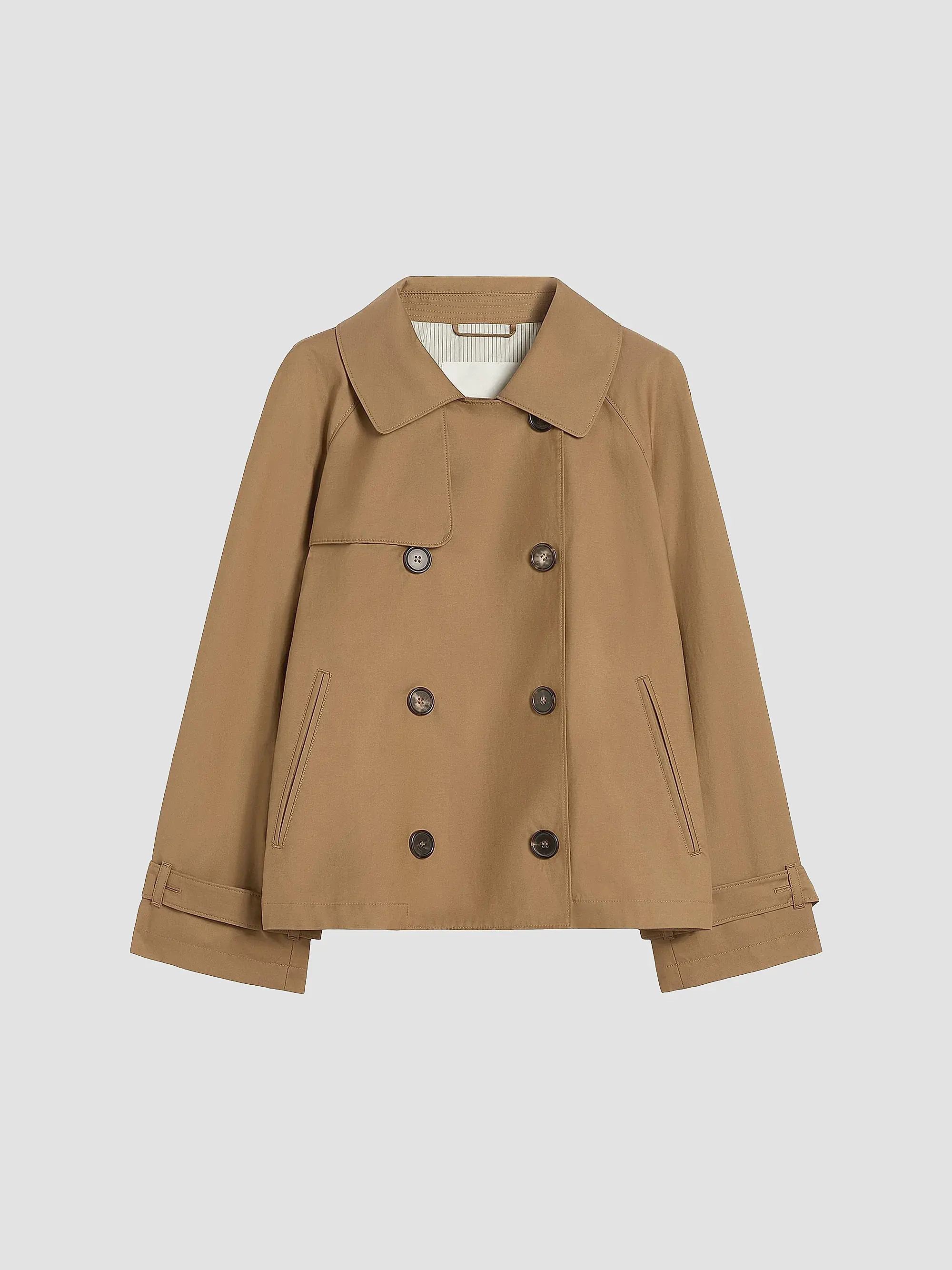 Short Water Repellent Twill Trench Coat | Saks Fifth Avenue