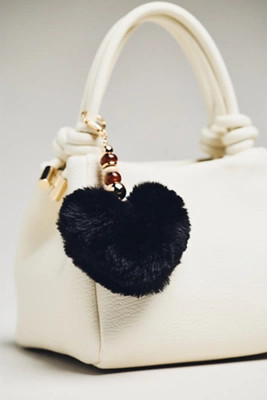 Faux Fur Heart Bag Charm | Anthropologie (US)