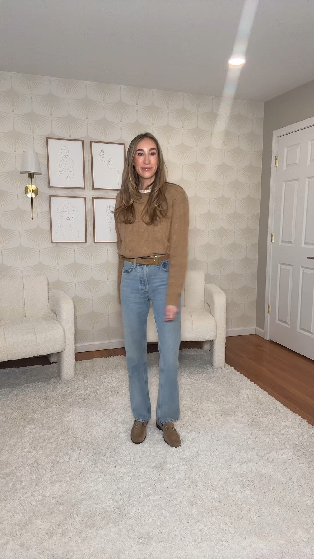 My faaaaavorite jeans!! The length is perfect for loafers! I sized down one to a 24  

#LTKootd