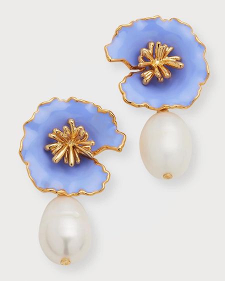 Beautiful! Love the light blue / pearl mix on these stunning statement earrings! 

#LTKsalealert #LTKstyletip #LTKGiftGuide